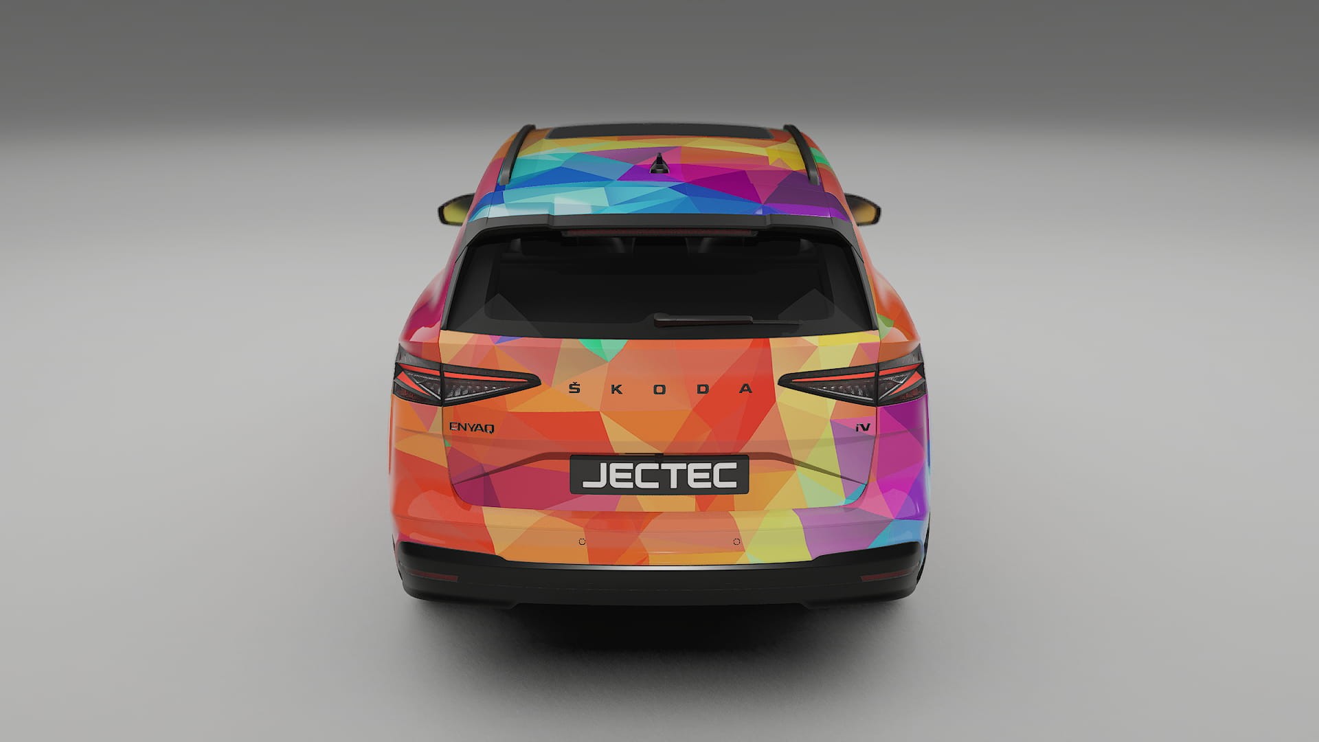 Škoda Enyaq MEB VECTOR VIBE Designed Wrap PPF Kit – Printable Polyurethane Film