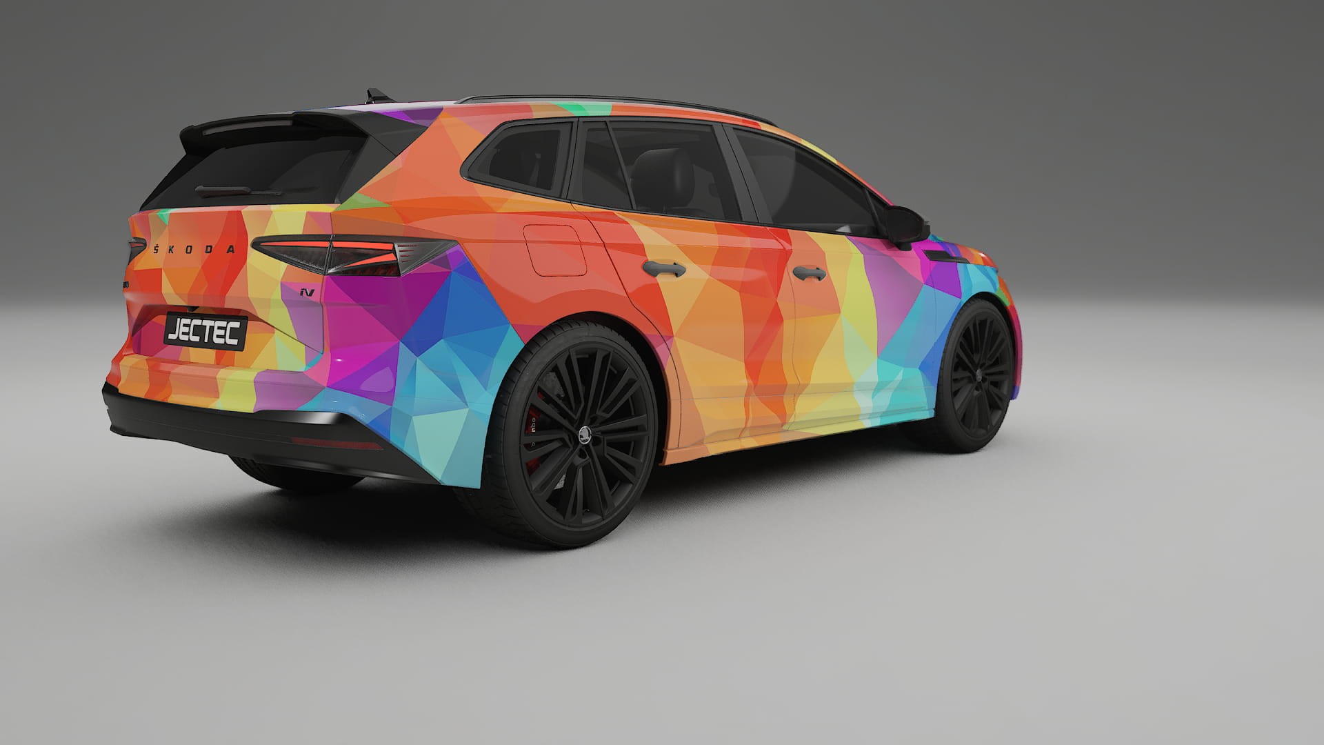 Škoda Enyaq MEB VECTOR VIBE Designed Wrap PPF Kit – Printable Polyurethane Film