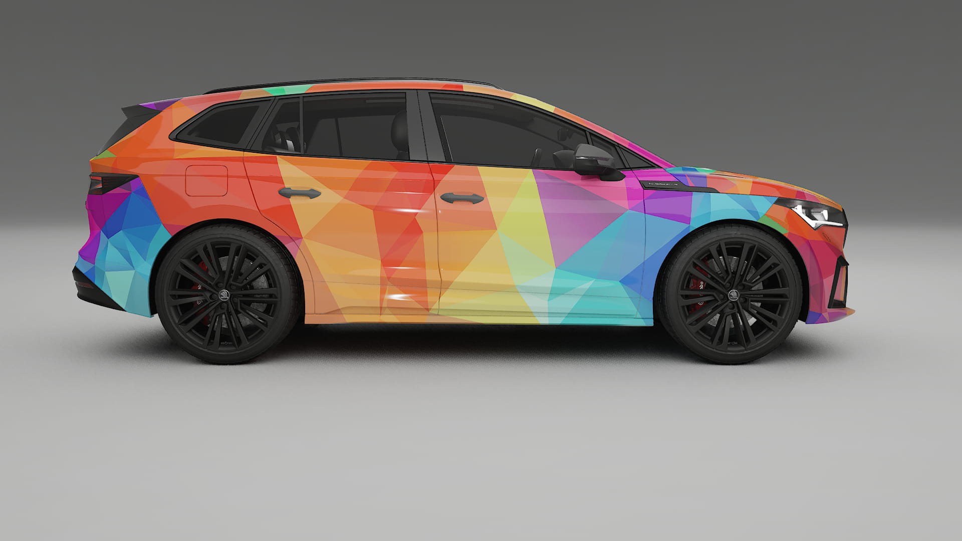 Škoda Enyaq MEB VECTOR VIBE Designed Wrap PPF Kit – Printable Polyurethane Film