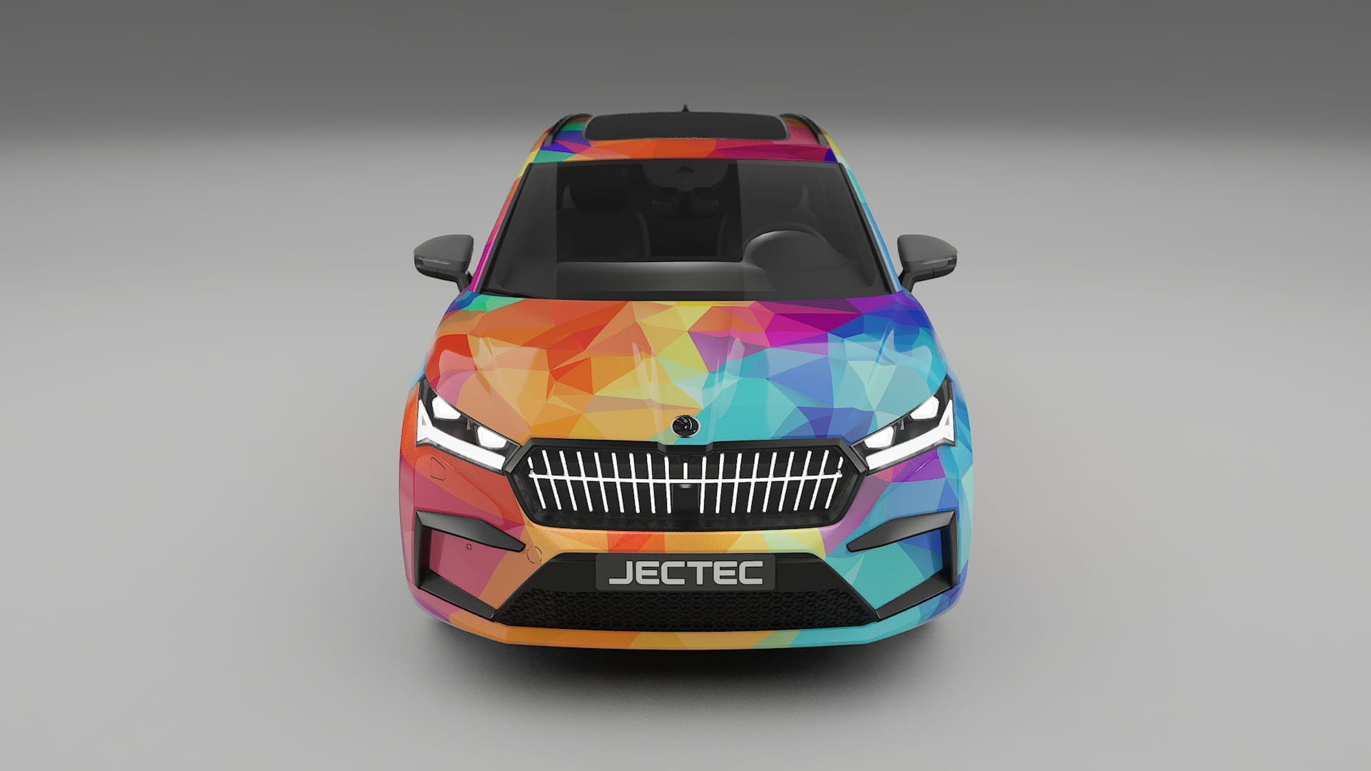 Škoda Enyaq MEB VECTOR VIBE Designed Wrap PPF Kit – Printable Polyurethane Film