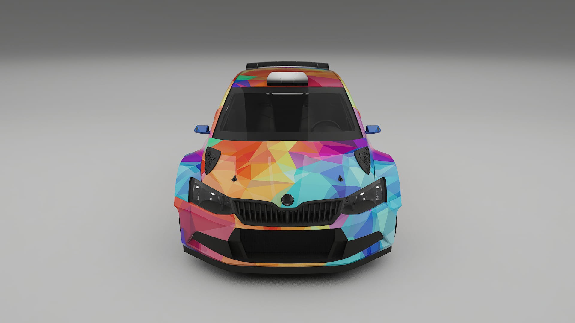 Škoda Fabia R5 6V VECTOR VIBE Designed Wrap PPF Kit – Printable Polyurethane Film