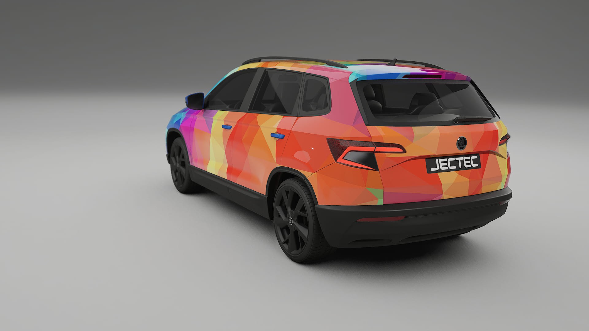 Škoda Karoq NU7 VECTOR VIBE Designed Wrap PPF Kit – Printable Polyurethane Film
