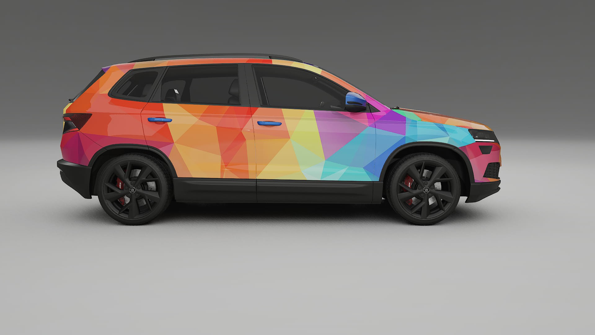 Škoda Karoq NU7 VECTOR VIBE Designed Wrap PPF Kit – Printable Polyurethane Film