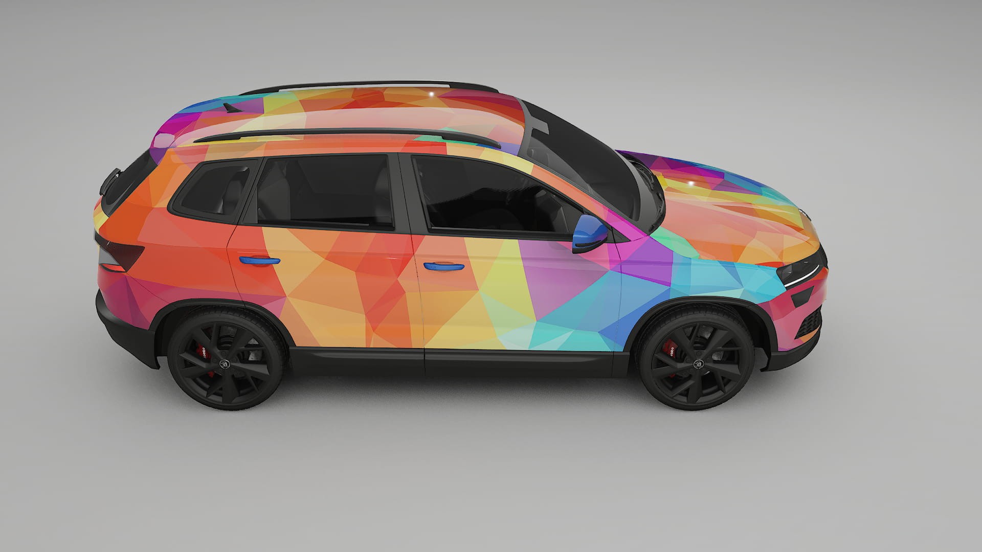 Škoda Karoq NU7 VECTOR VIBE Designed Wrap PPF Kit – Printable Polyurethane Film