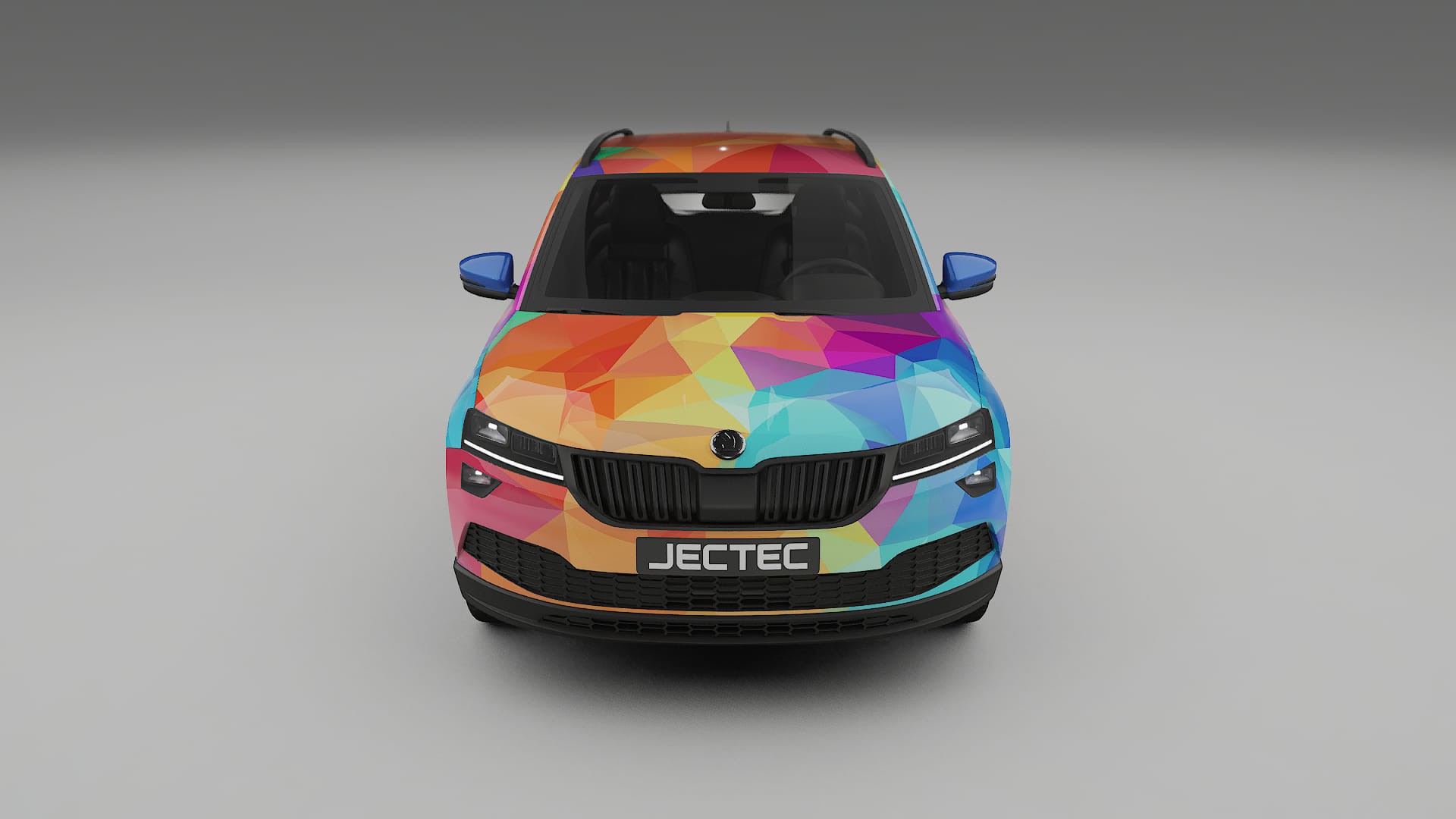 Škoda Karoq NU7 VECTOR VIBE Designed Wrap PPF Kit – Printable Polyurethane Film