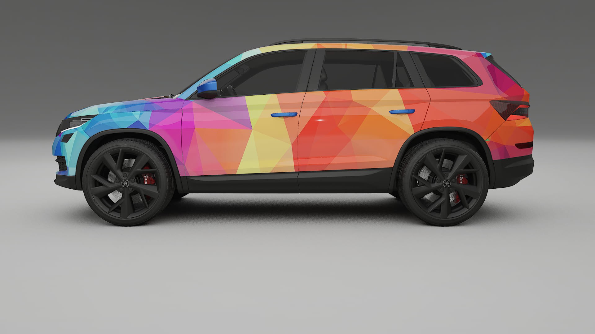 Škoda Kodiaq NS7 VECTOR VIBE Designed Wrap PPF Kit – Printable Polyurethane Film