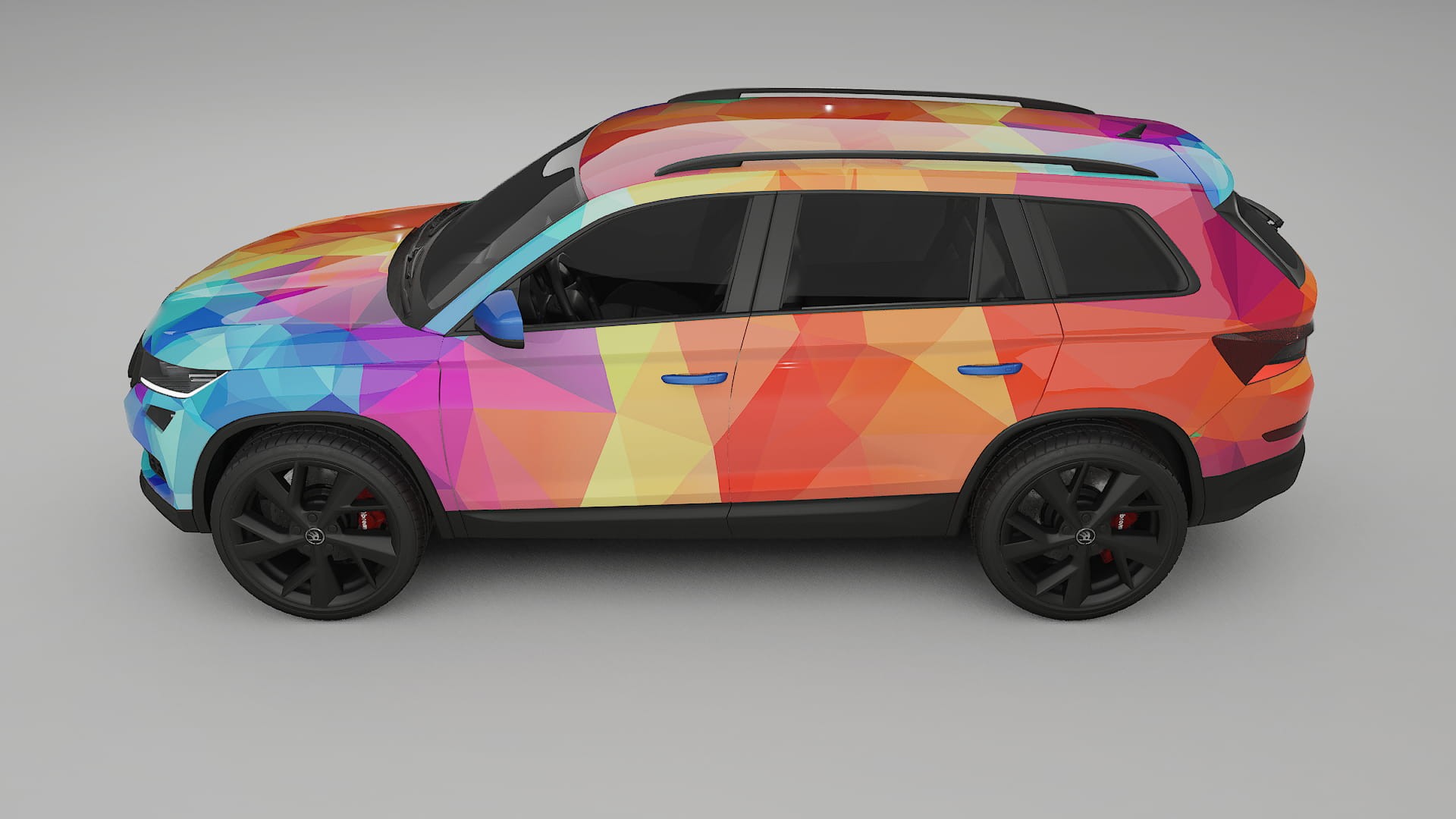 Škoda Kodiaq NS7 VECTOR VIBE Designed Wrap PPF Kit – Printable Polyurethane Film
