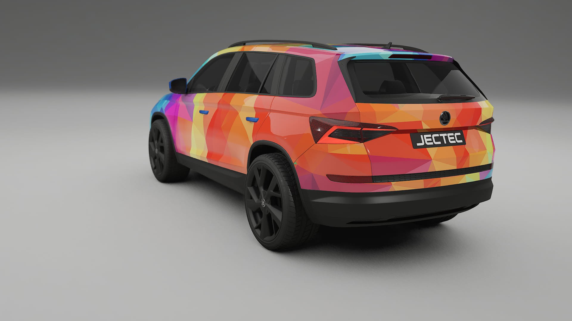 Škoda Kodiaq NS7 VECTOR VIBE Designed Wrap PPF Kit – Printable Polyurethane Film