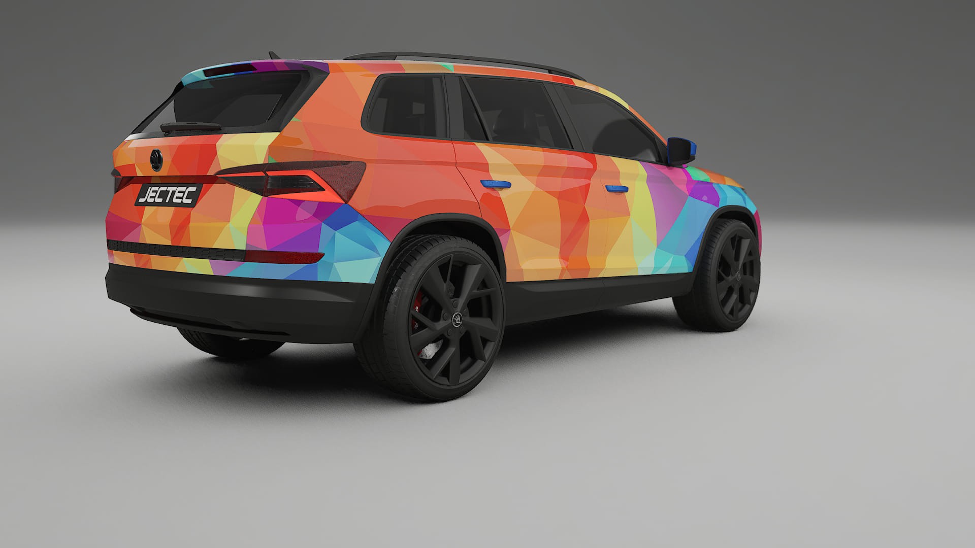 Škoda Kodiaq NS7 VECTOR VIBE Designed Wrap PPF Kit – Printable Polyurethane Film