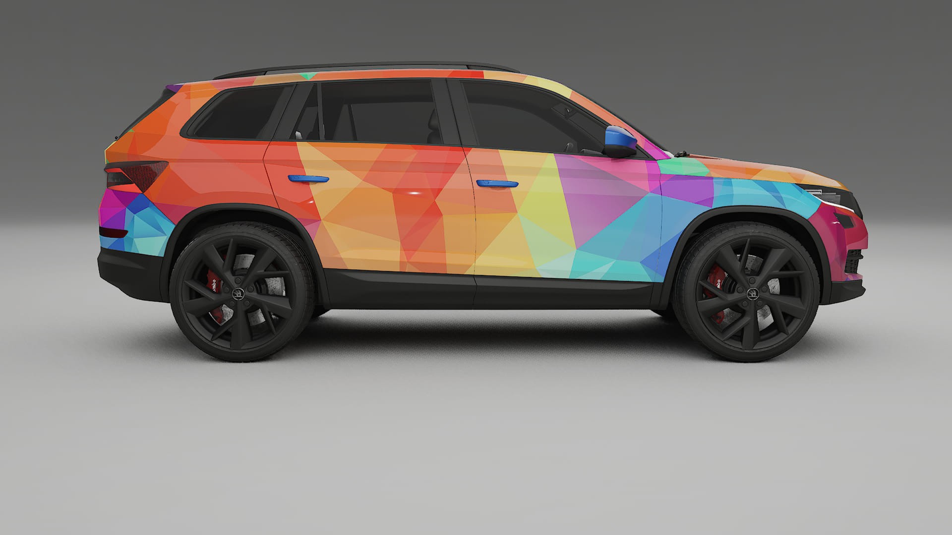 Škoda Kodiaq NS7 VECTOR VIBE Designed Wrap PPF Kit – Printable Polyurethane Film