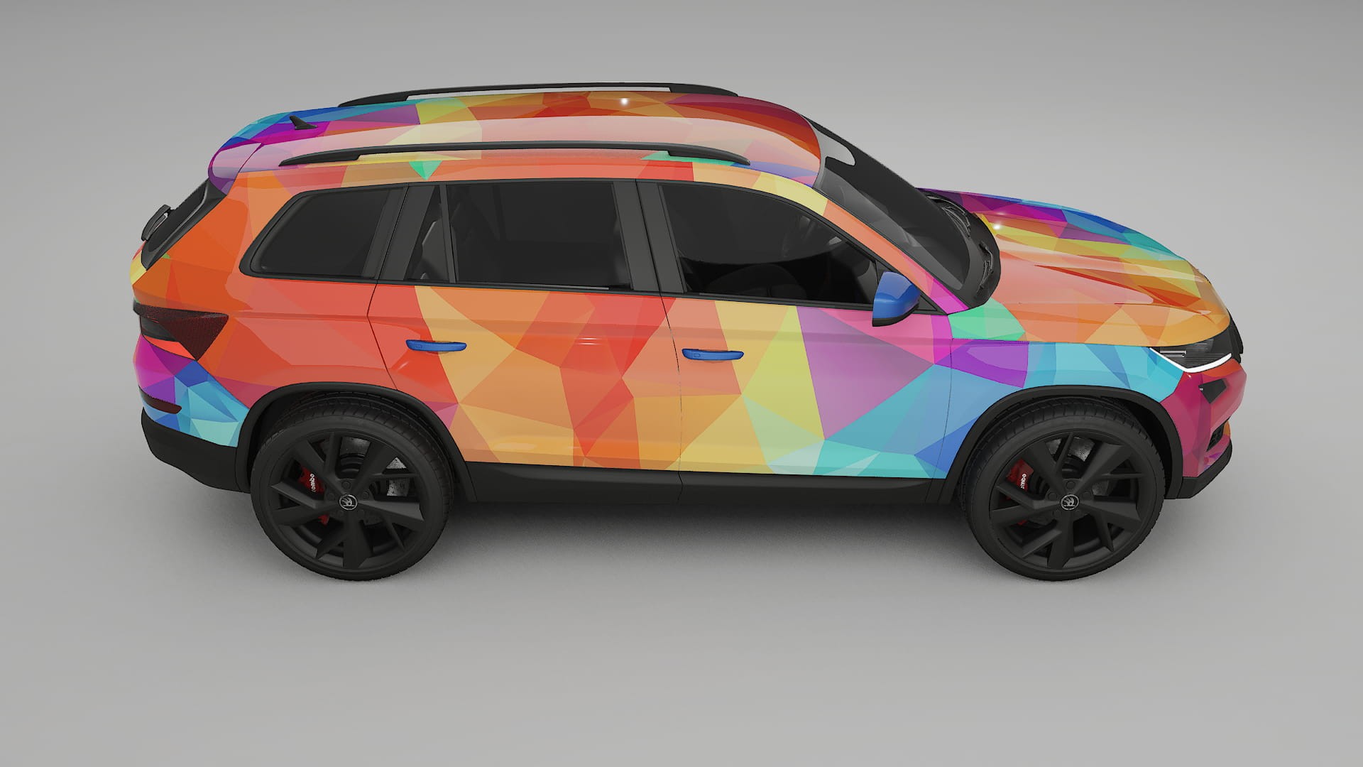 Škoda Kodiaq NS7 VECTOR VIBE Designed Wrap PPF Kit – Printable Polyurethane Film
