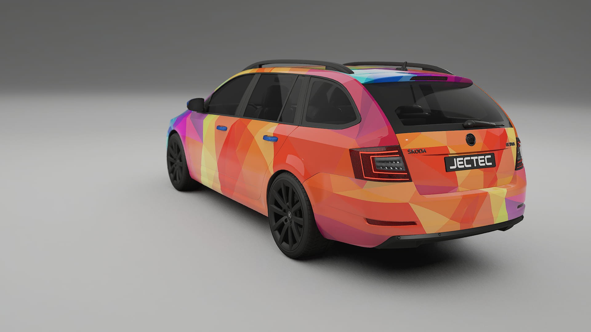 Škoda Octavia combi 5E VECTOR VIBE Designed Wrap PPF Kit – Printable Polyurethane Film