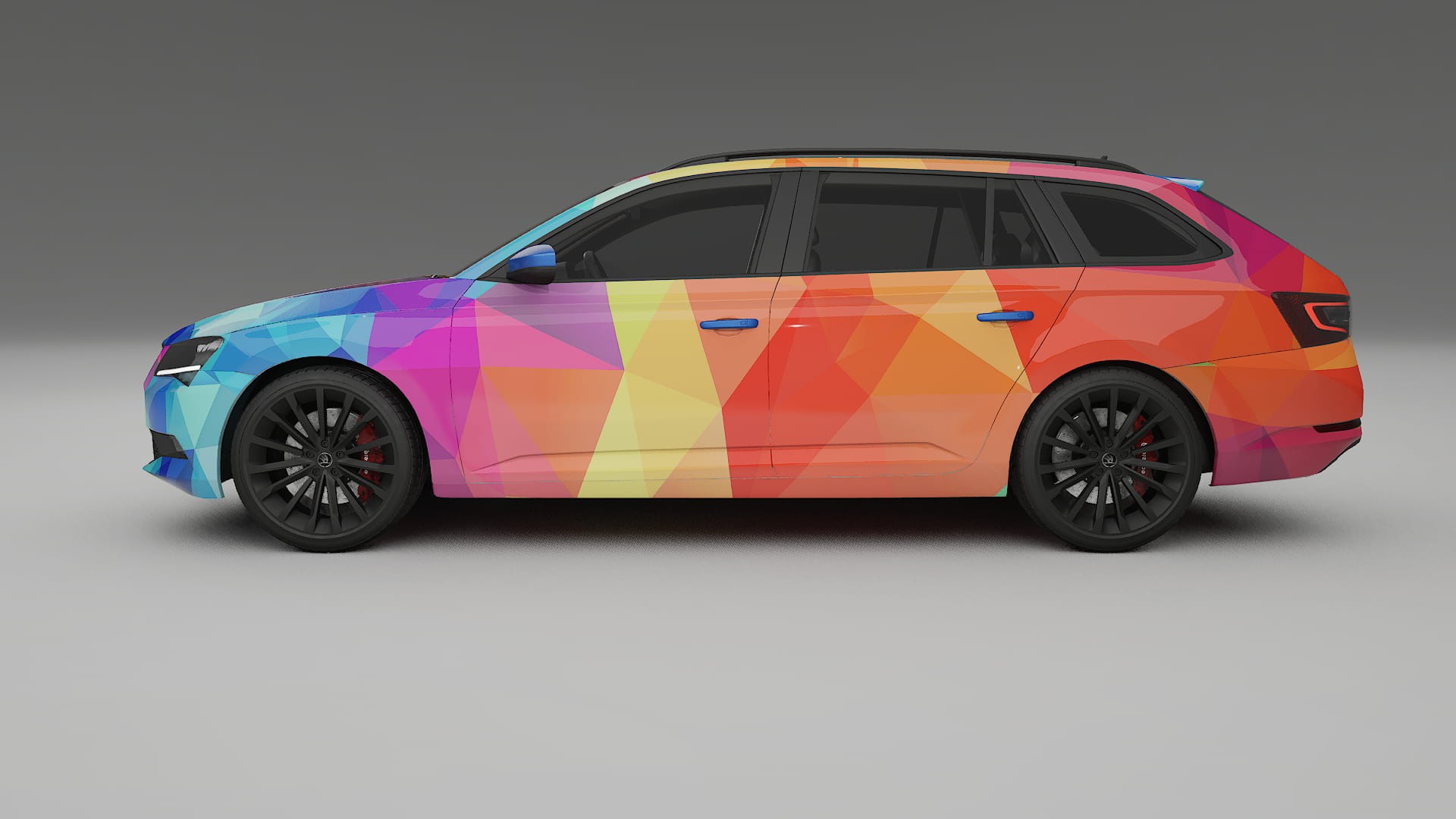 Škoda Superb B8 VECTOR VIBE Designed Wrap PPF Kit – Printable Polyurethane Film