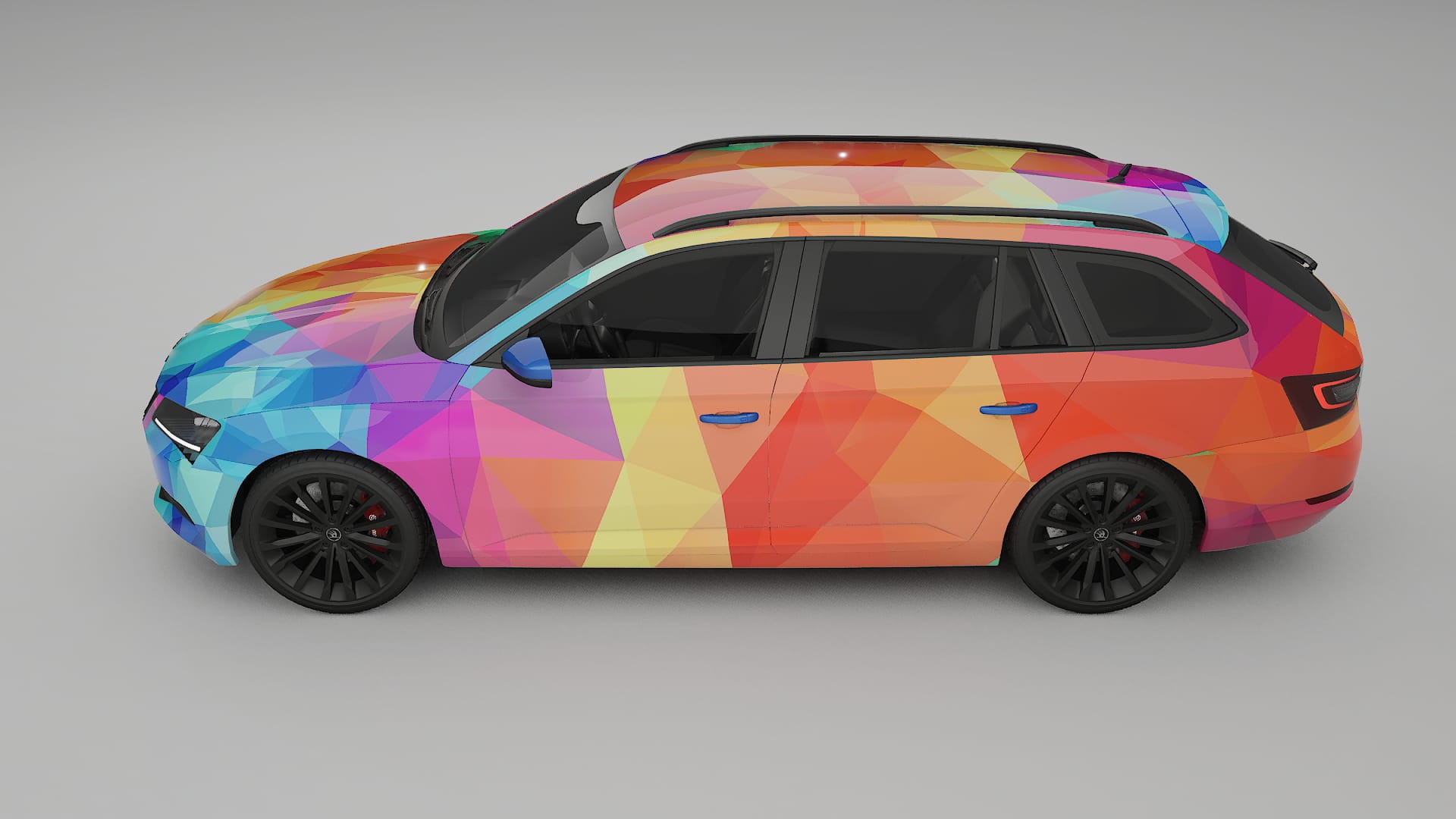 Škoda Superb B8 VECTOR VIBE Designed Wrap PPF Kit – Printable Polyurethane Film