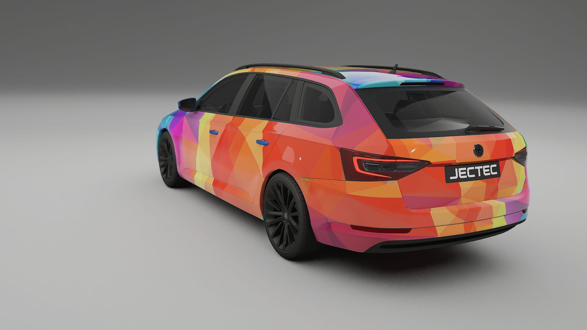 Škoda Superb B8 VECTOR VIBE Designed Wrap PPF Kit – Printable Polyurethane Film