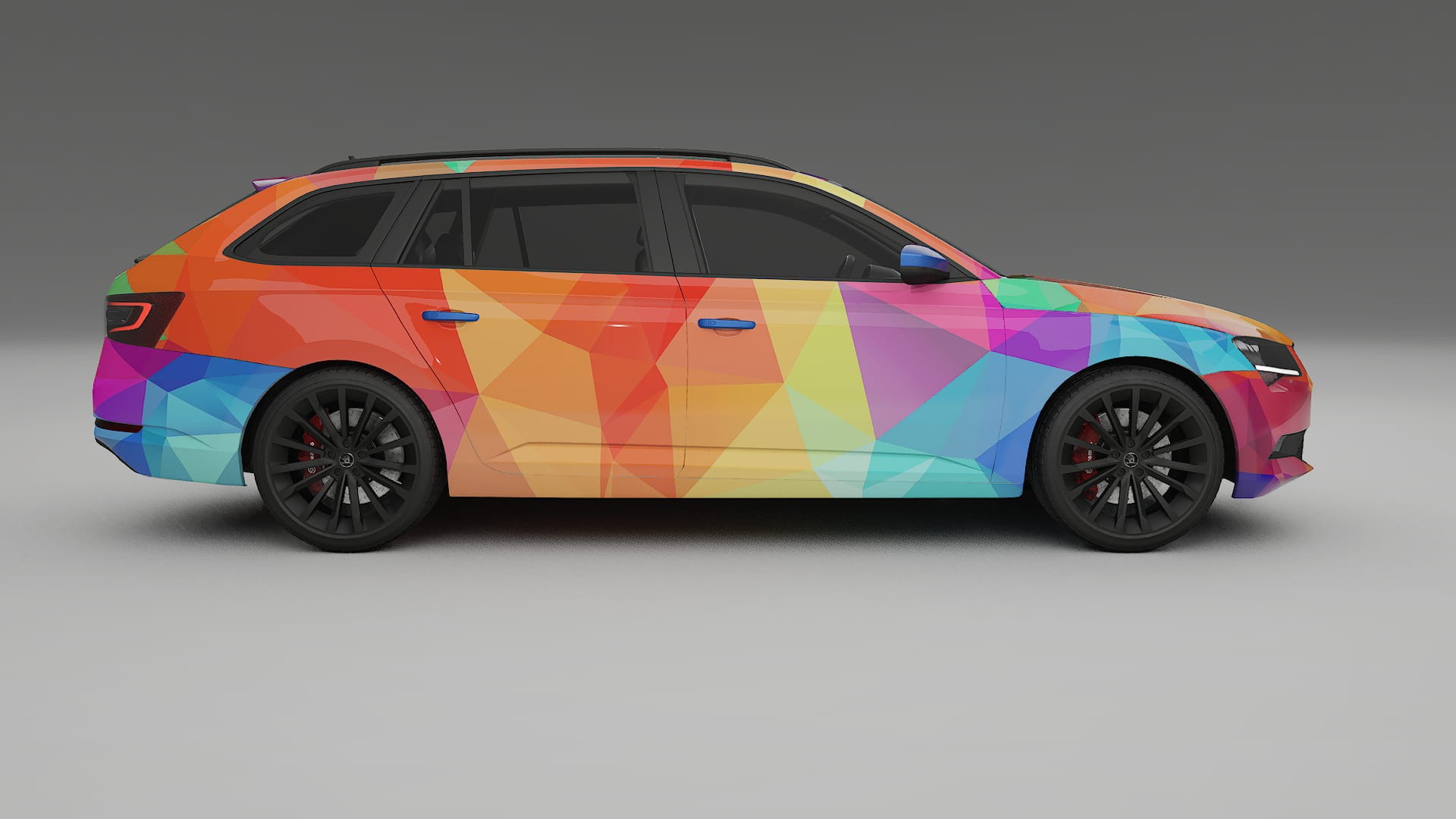 Škoda Superb B8 VECTOR VIBE Designed Wrap PPF Kit – Printable Polyurethane Film