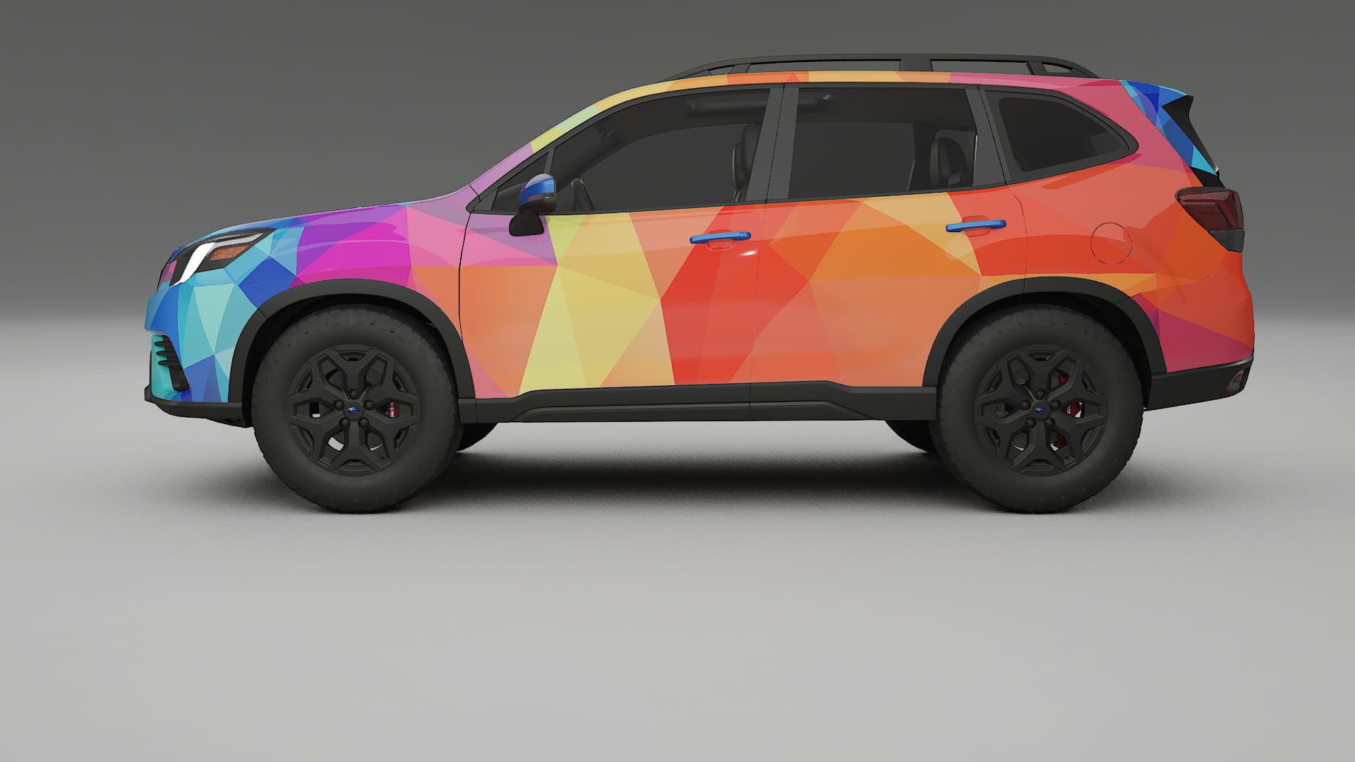 Subaru Forester V SK facelift LCI VECTOR VIBE Designed Wrap PPF Kit – Printable Polyurethane Film