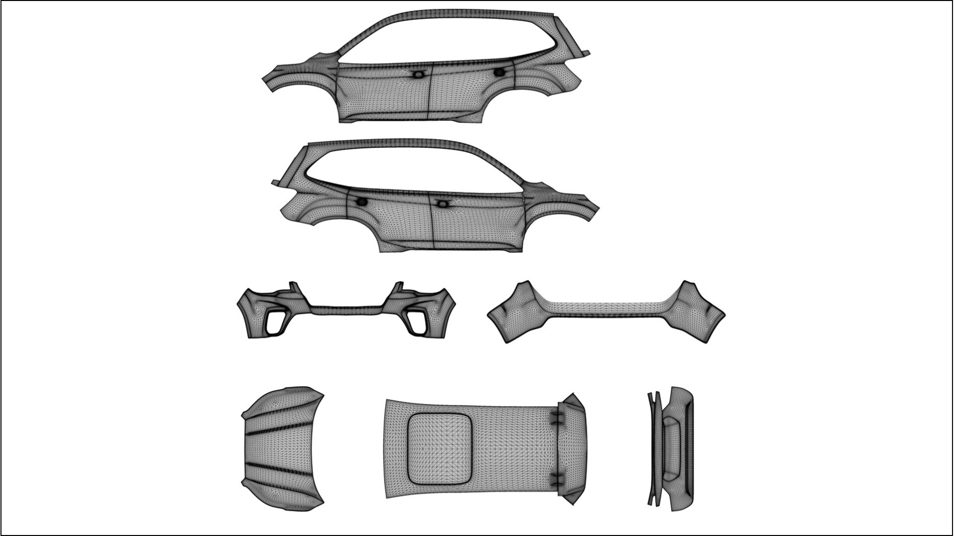 Subaru Forester V SK prefacelift pre-LCI VECTOR VIBE Designed Wrap PPF Kit – Printable Polyurethane Film 2