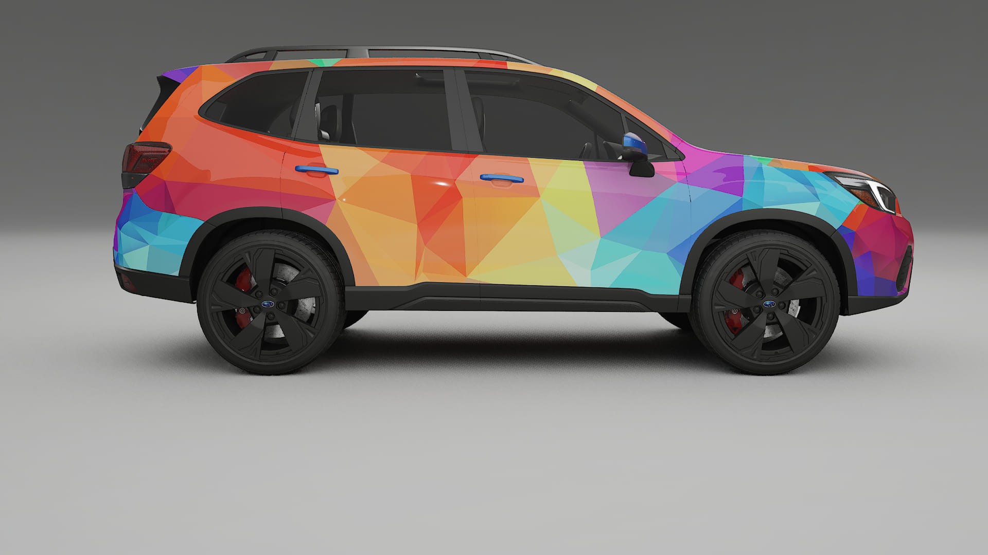 Subaru Forester V SK prefacelift pre-LCI VECTOR VIBE Designed Wrap PPF Kit – Printable Polyurethane Film