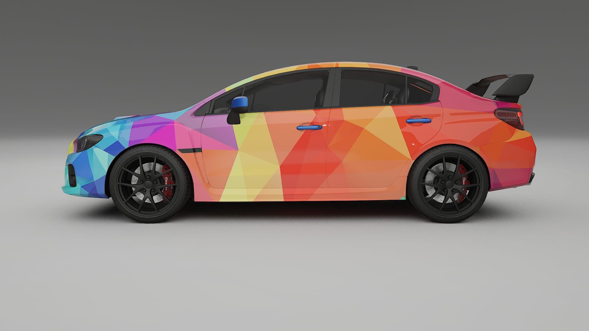 Subaru Impreza WRX Sti VA prefacelift pre-LCI VECTOR VIBE Designed Wrap PPF Kit – Printable Polyurethane Film