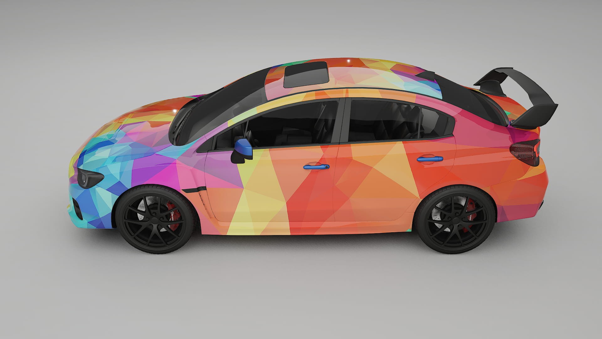 Subaru Impreza WRX Sti VA prefacelift pre-LCI VECTOR VIBE Designed Wrap PPF Kit – Printable Polyurethane Film
