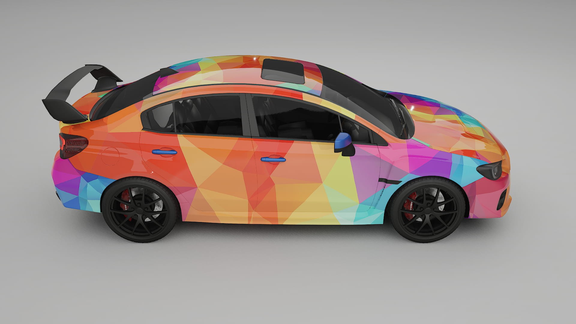 Subaru Impreza WRX Sti VA prefacelift pre-LCI VECTOR VIBE Designed Wrap PPF Kit – Printable Polyurethane Film