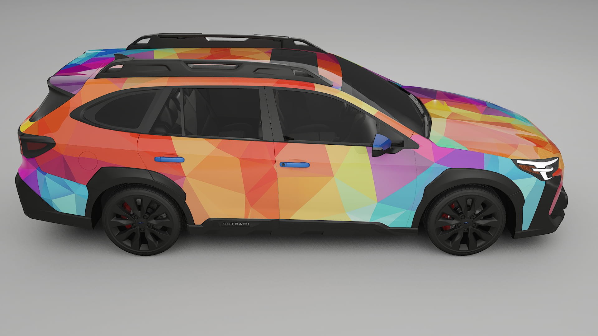 Subaru Outback VI BS facelift LCI VECTOR VIBE Designed Wrap PPF Kit – Printable Polyurethane Film
