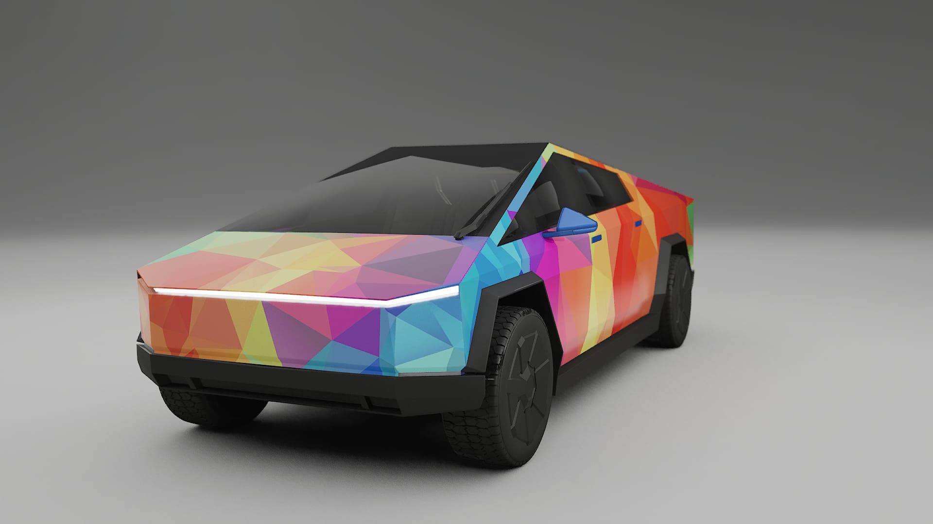 Tesla Cybertruck VECTOR VIBE Designed Wrap PPF Kit – Printable Polyurethane Film