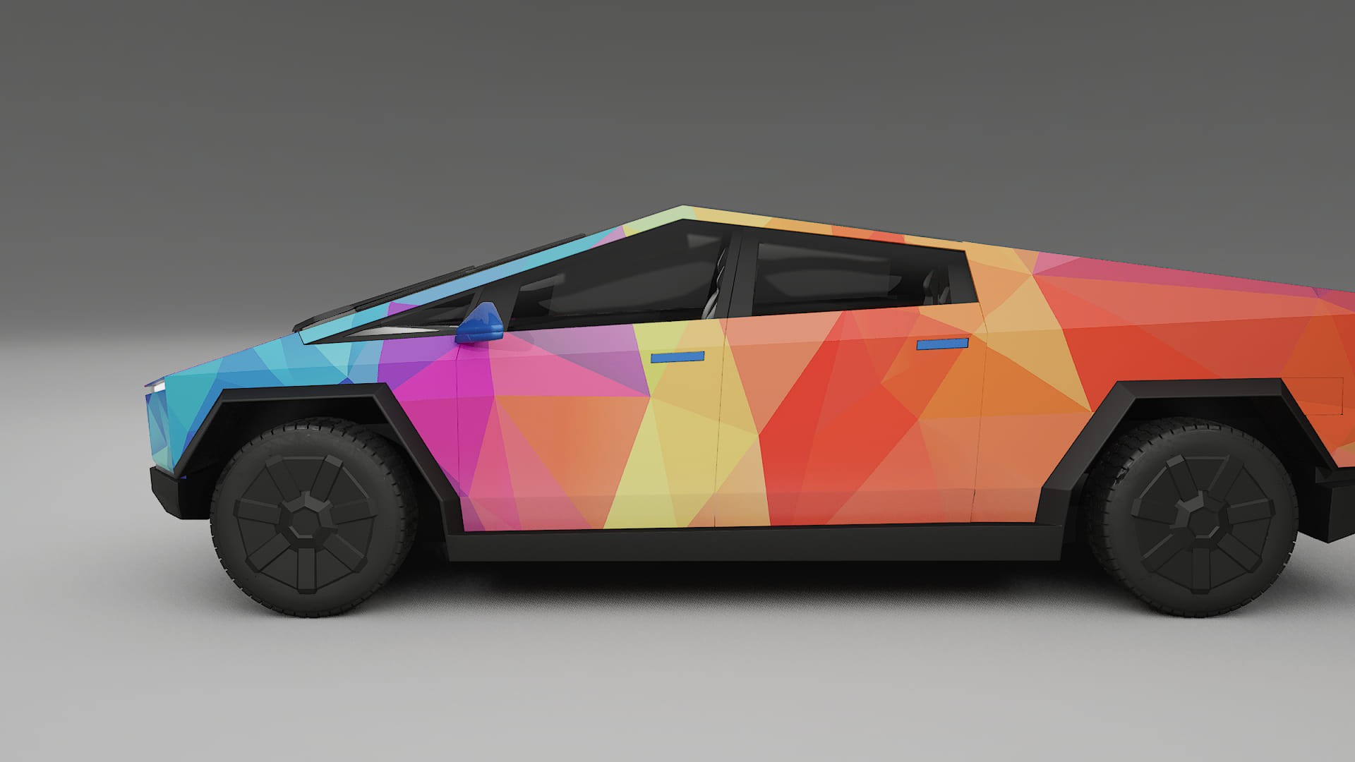 Tesla Cybertruck VECTOR VIBE Designed Wrap PPF Kit – Printable Polyurethane Film