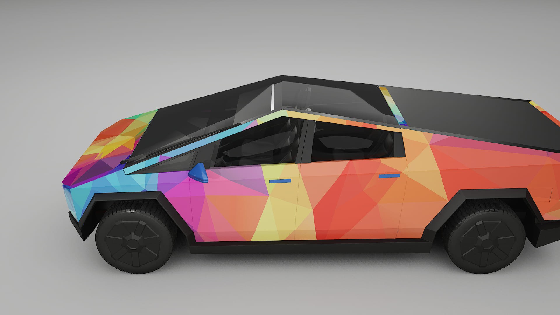 Tesla Cybertruck VECTOR VIBE Designed Wrap PPF Kit – Printable Polyurethane Film
