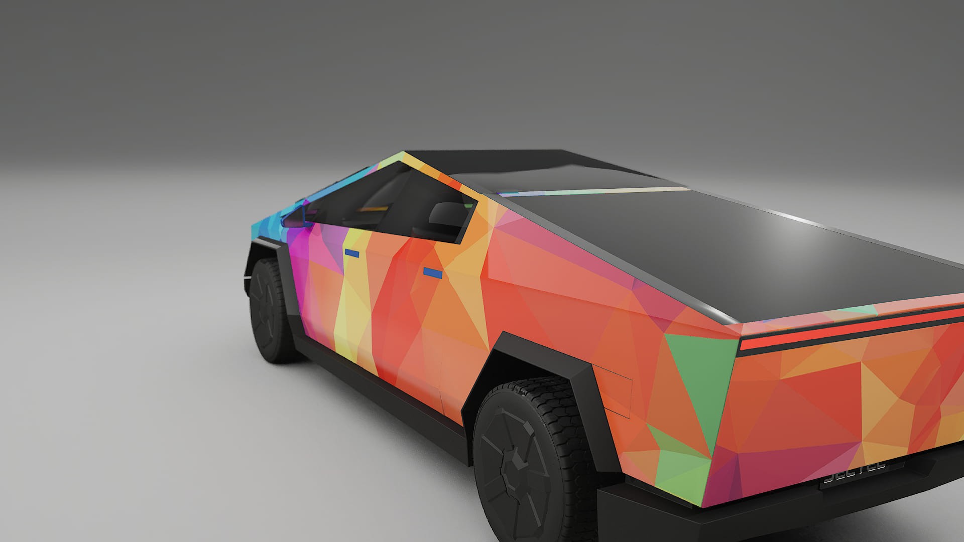 Tesla Cybertruck VECTOR VIBE Designed Wrap PPF Kit – Printable Polyurethane Film