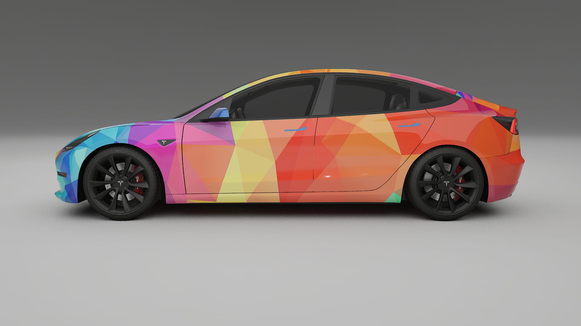 Tesla Model 3 VECTOR VIBE Designed Wrap PPF Kit – Printable Polyurethane Film