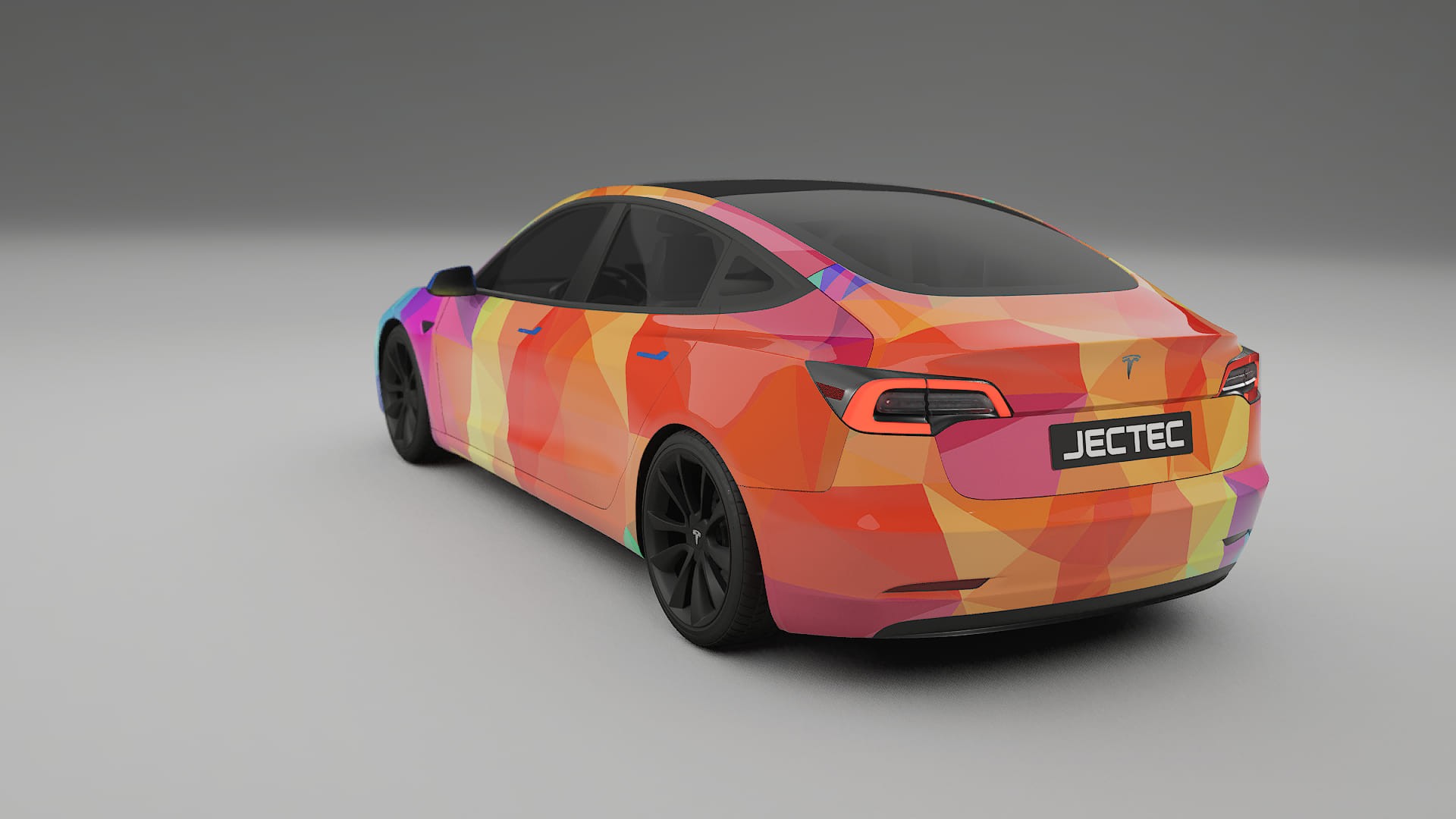 Tesla Model 3 VECTOR VIBE Designed Wrap PPF Kit – Printable Polyurethane Film