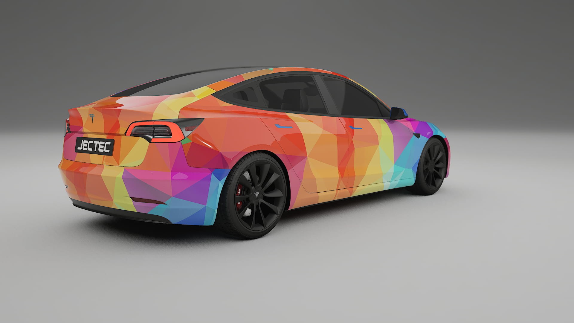 Tesla Model 3 VECTOR VIBE Designed Wrap PPF Kit – Printable Polyurethane Film