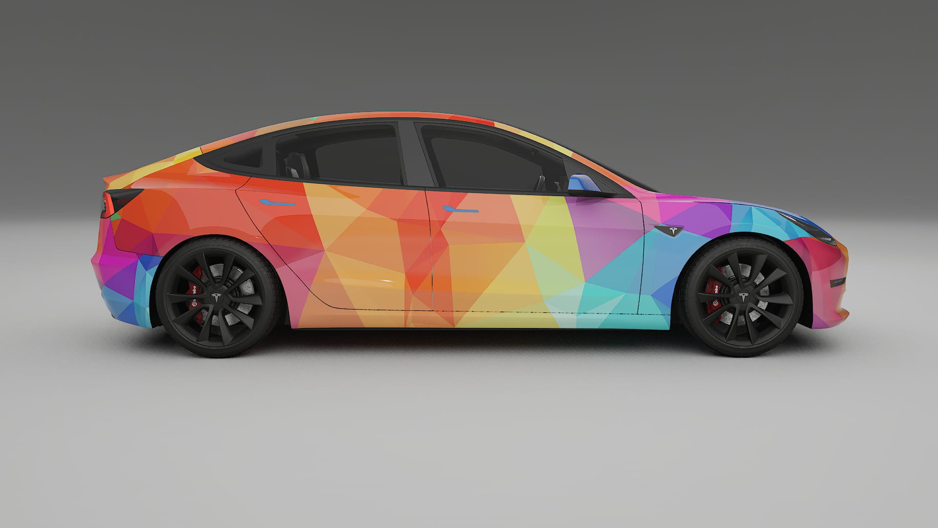Tesla Model 3 VECTOR VIBE Designed Wrap PPF Kit – Printable Polyurethane Film