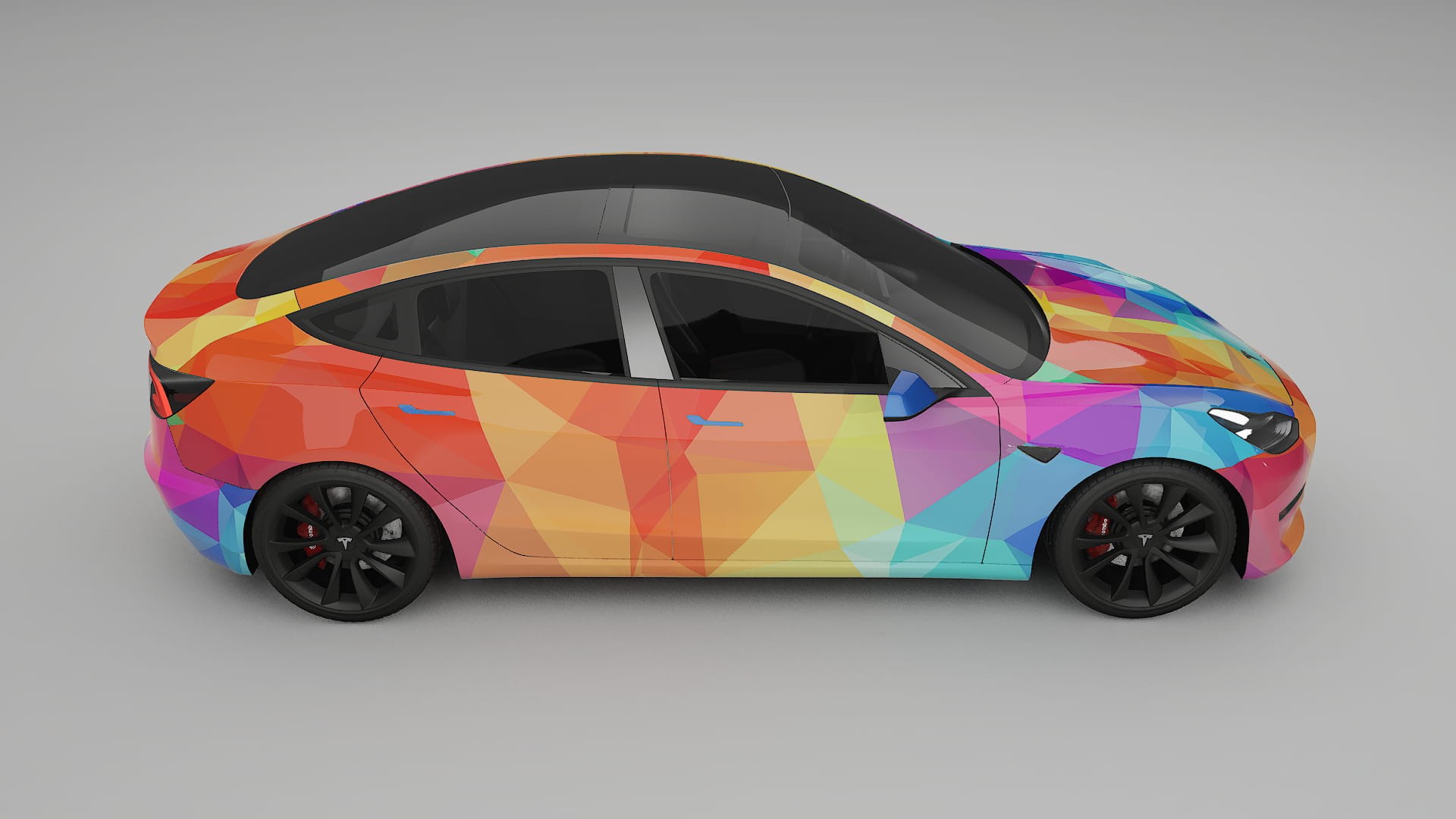Tesla Model 3 VECTOR VIBE Designed Wrap PPF Kit – Printable Polyurethane Film