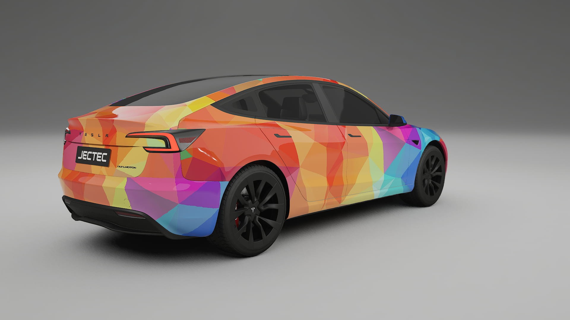 Tesla Model 3 Highland VECTOR VIBE Designed Wrap PPF Kit – Printable Polyurethane Film