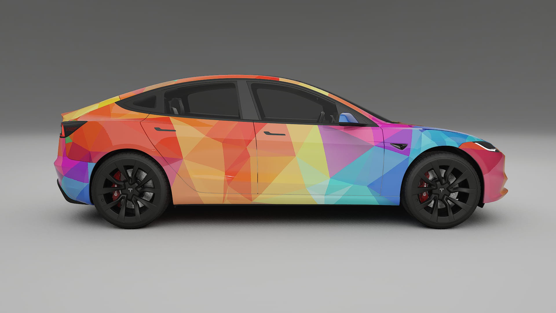 Tesla Model 3 Highland VECTOR VIBE Designed Wrap PPF Kit – Printable Polyurethane Film