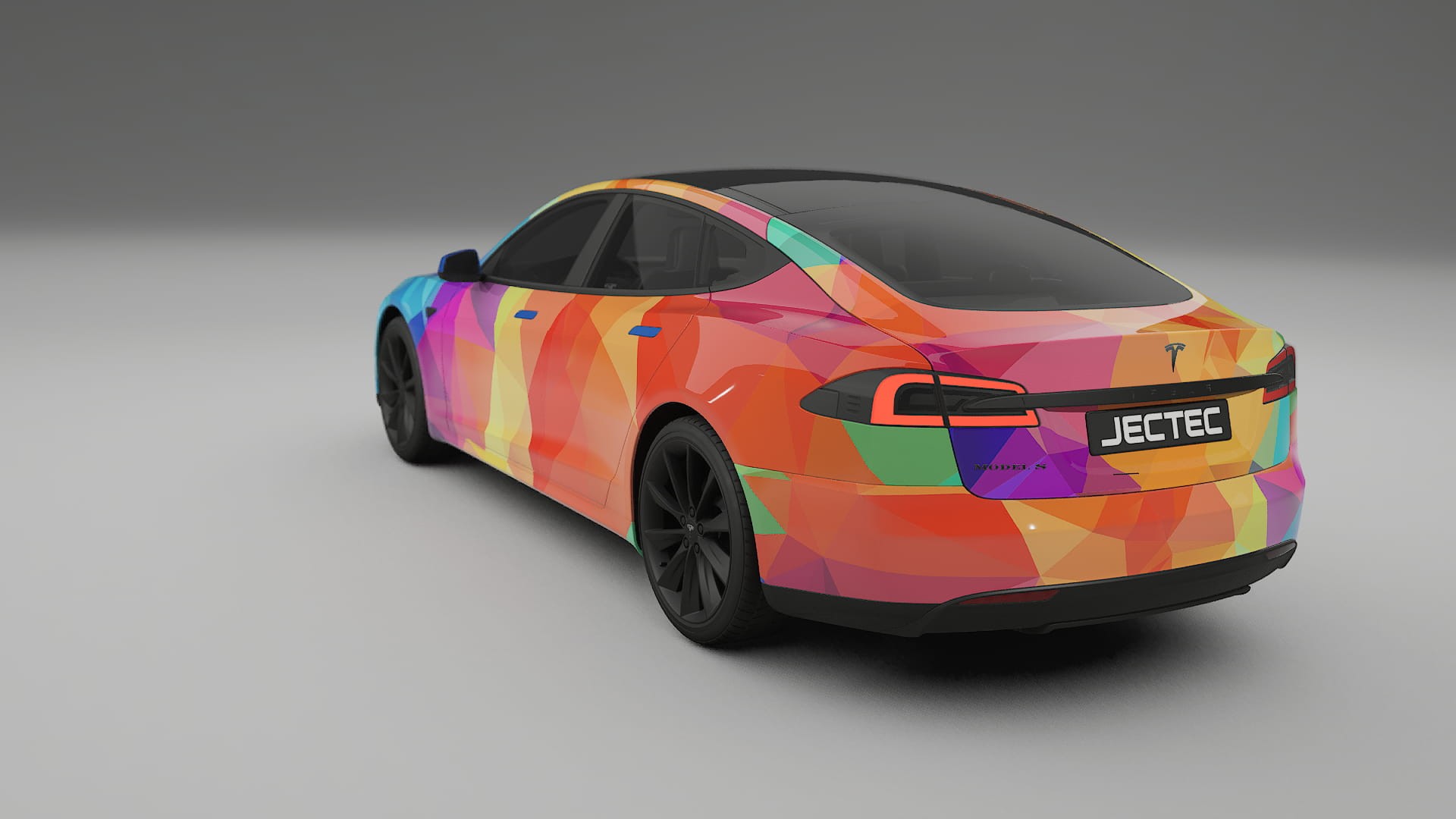 Tesla Model-S VECTOR VIBE Designed Wrap PPF Kit – Printable Polyurethane Film