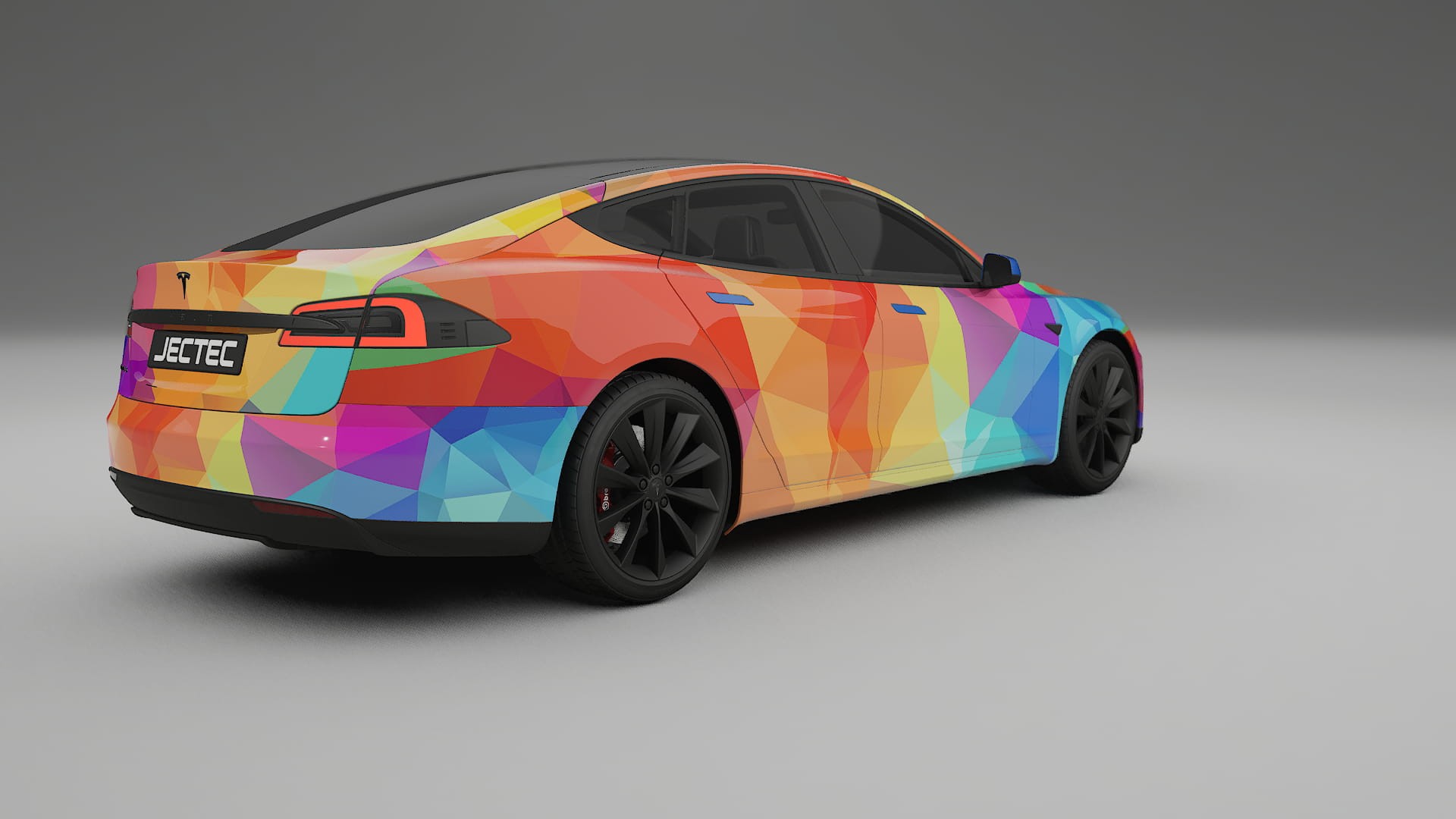 Tesla Model-S VECTOR VIBE Designed Wrap PPF Kit – Printable Polyurethane Film