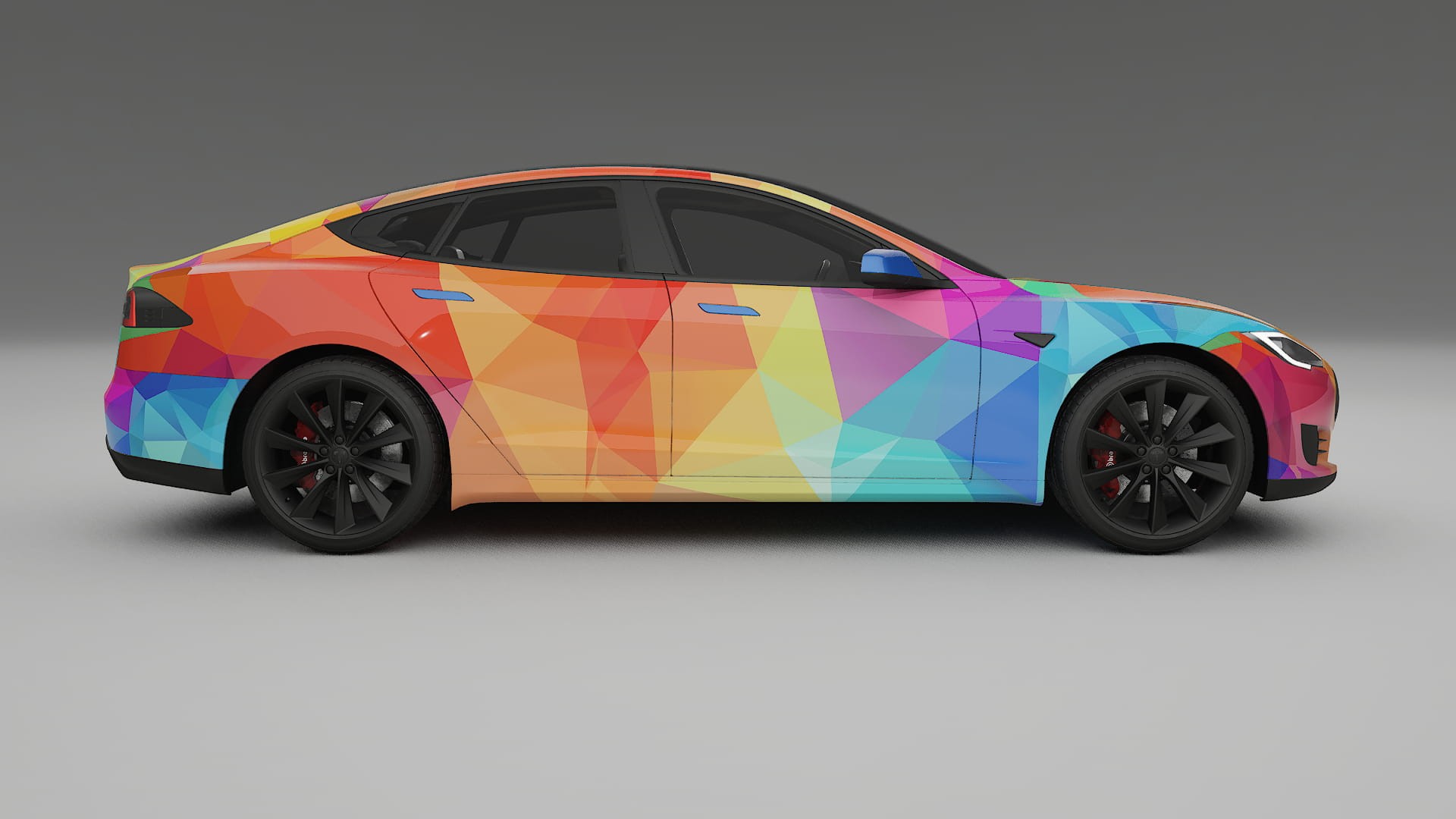 Tesla Model-S VECTOR VIBE Designed Wrap PPF Kit – Printable Polyurethane Film