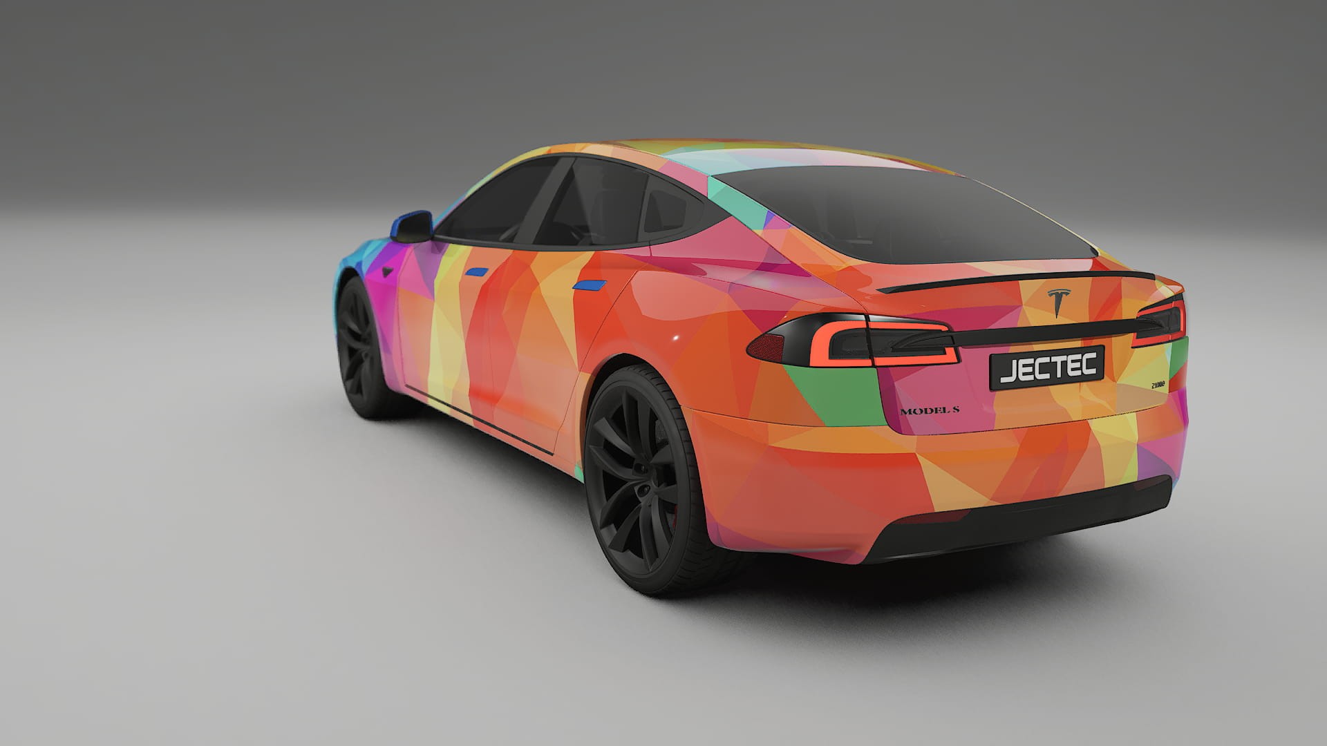 Tesla Model-S Refresh VECTOR VIBE Designed Wrap PPF Kit – Printable Polyurethane Film