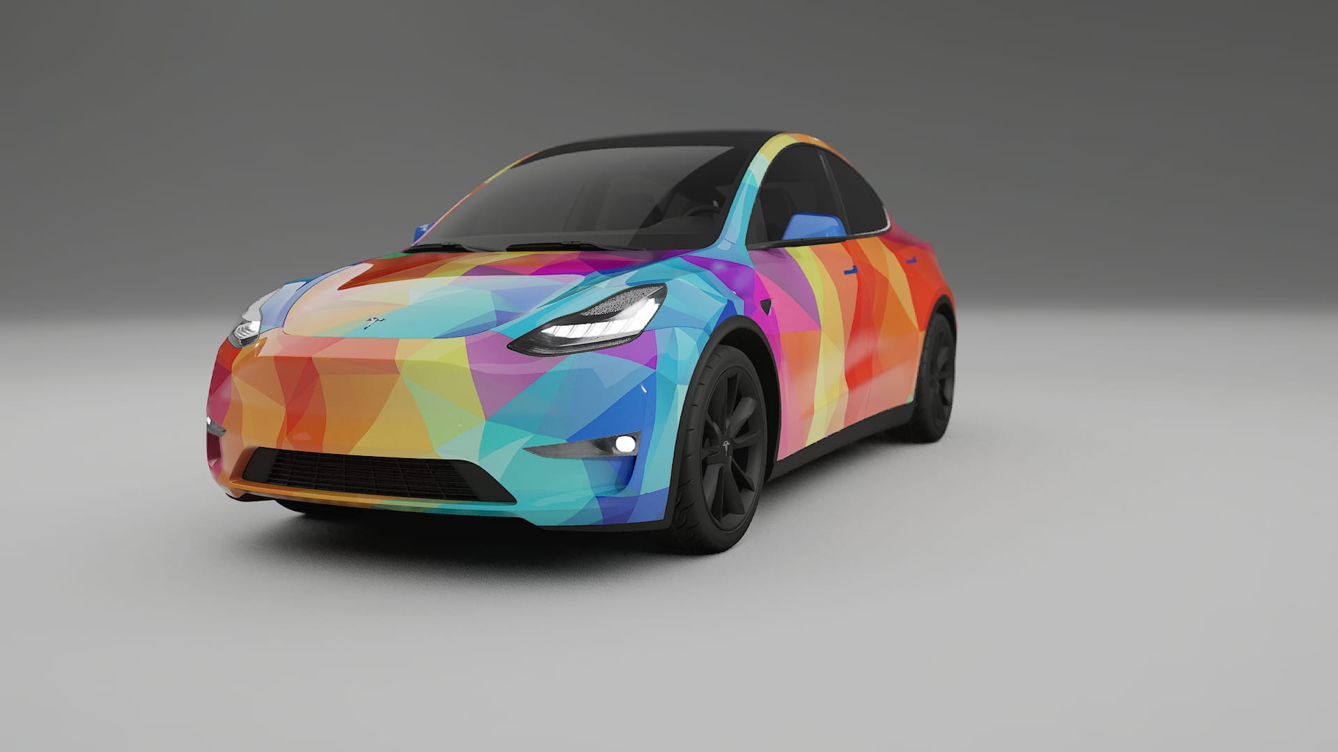 Tesla Model Y VECTOR VIBE Designed Wrap PPF Kit – Printable Polyurethane Film