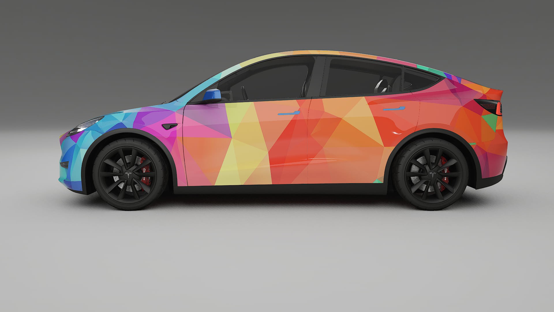 Tesla Model Y VECTOR VIBE Designed Wrap PPF Kit – Printable Polyurethane Film