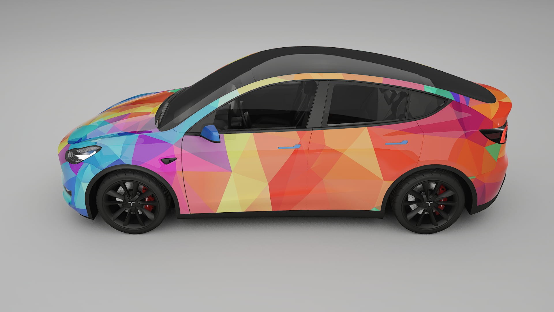 Tesla Model Y VECTOR VIBE Designed Wrap PPF Kit – Printable Polyurethane Film