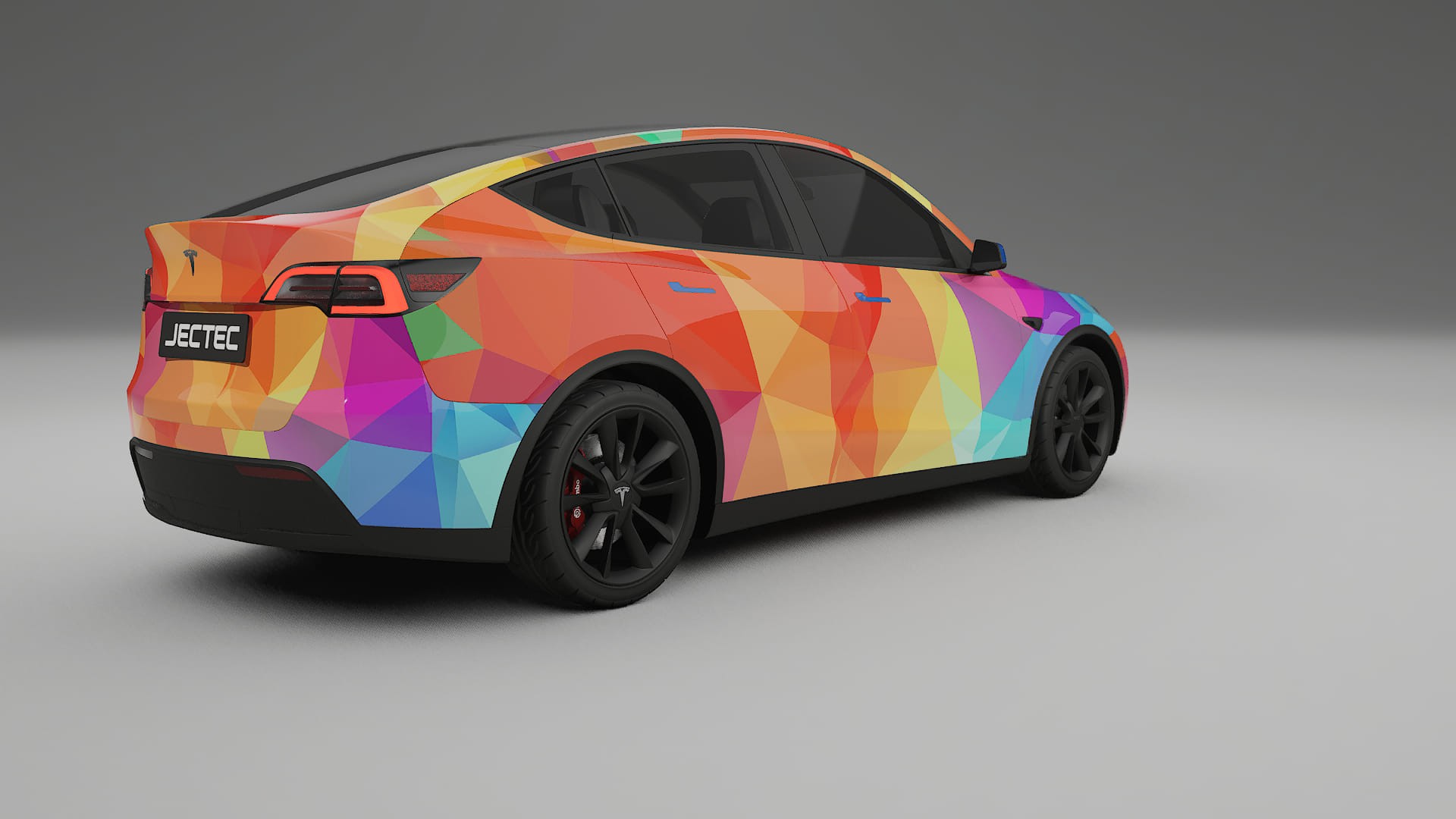 Tesla Model Y VECTOR VIBE Designed Wrap PPF Kit – Printable Polyurethane Film