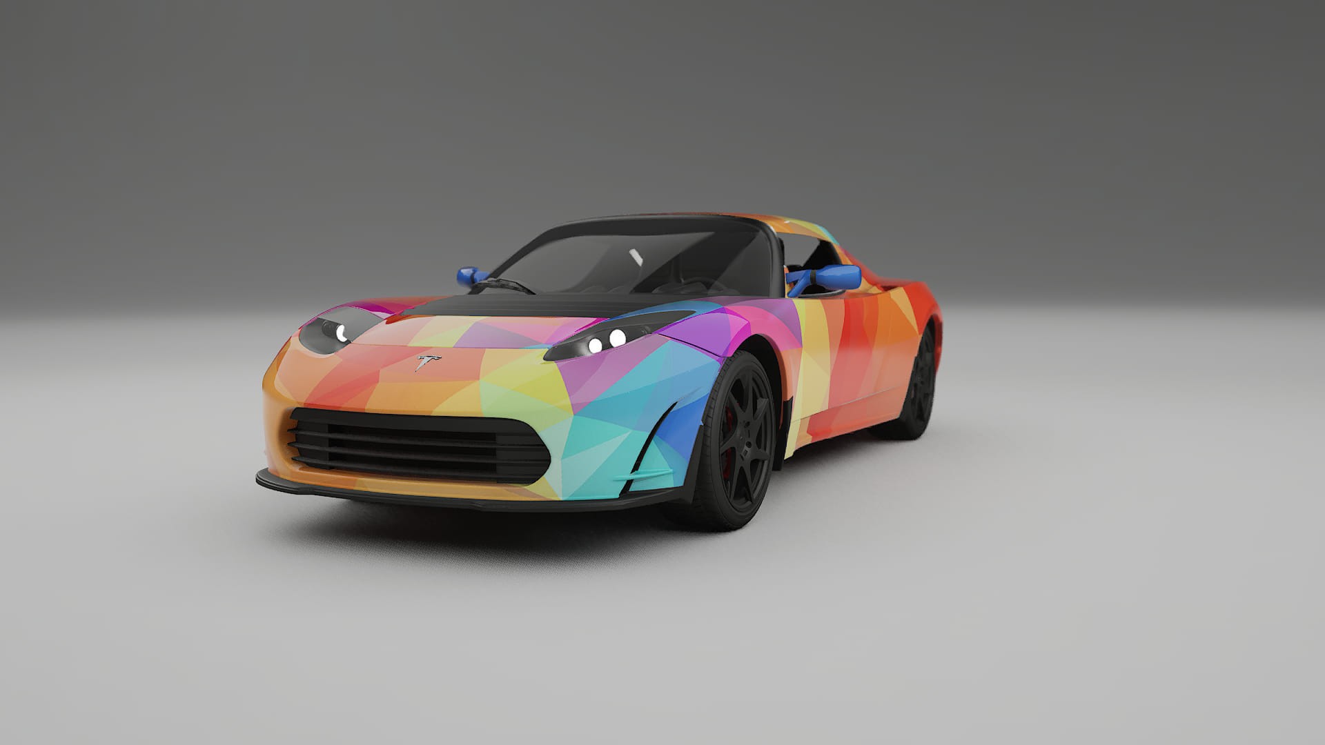 Tesla Roadster 2.5 VECTOR VIBE Designed Wrap PPF Kit – Printable Polyurethane Film