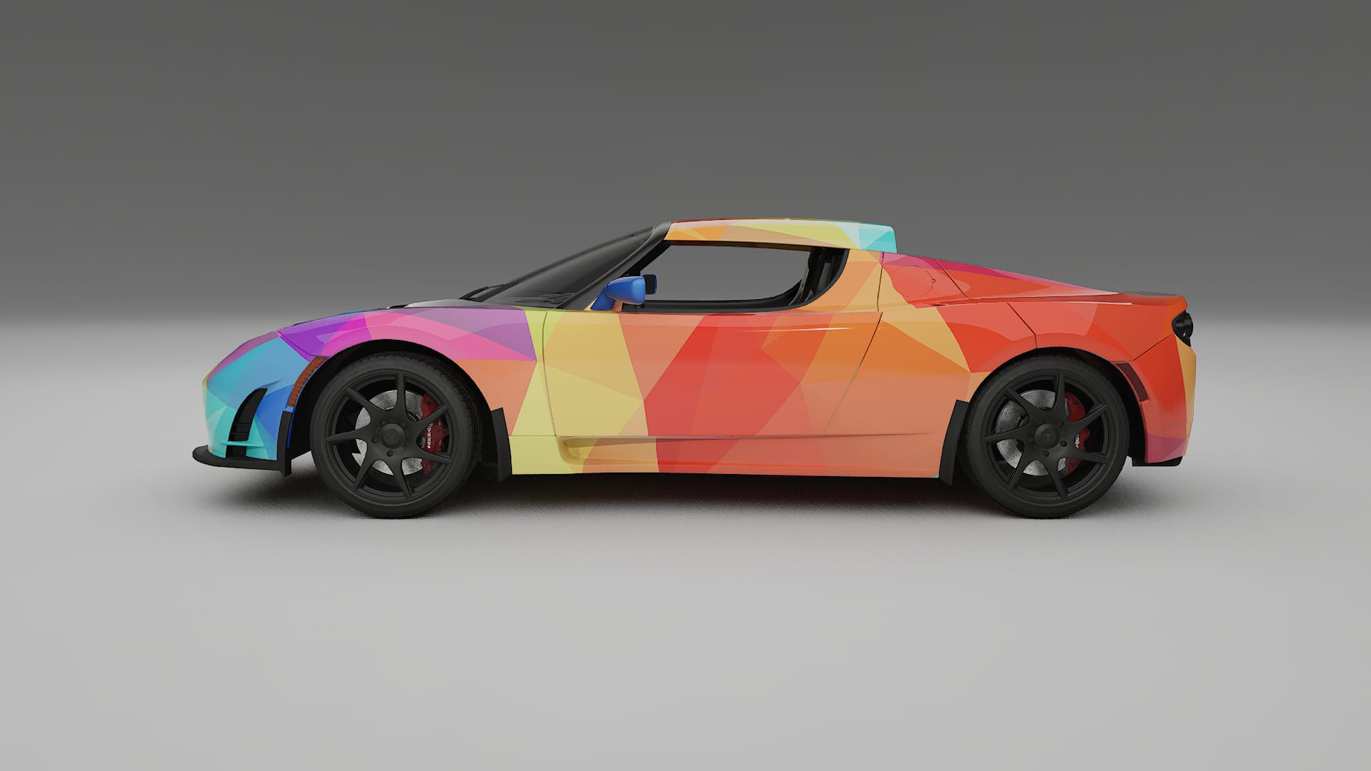 Tesla Roadster 2.5 VECTOR VIBE Designed Wrap PPF Kit – Printable Polyurethane Film