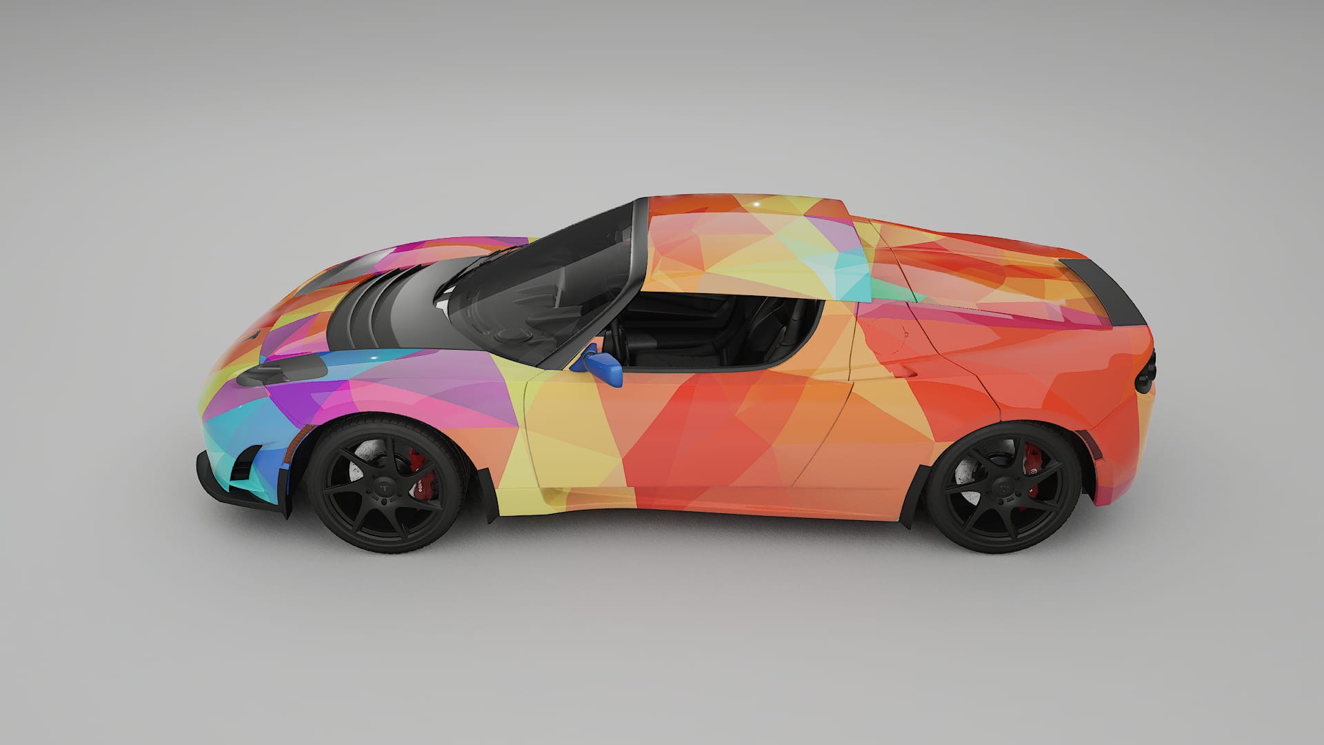 Tesla Roadster 2.5 VECTOR VIBE Designed Wrap PPF Kit – Printable Polyurethane Film