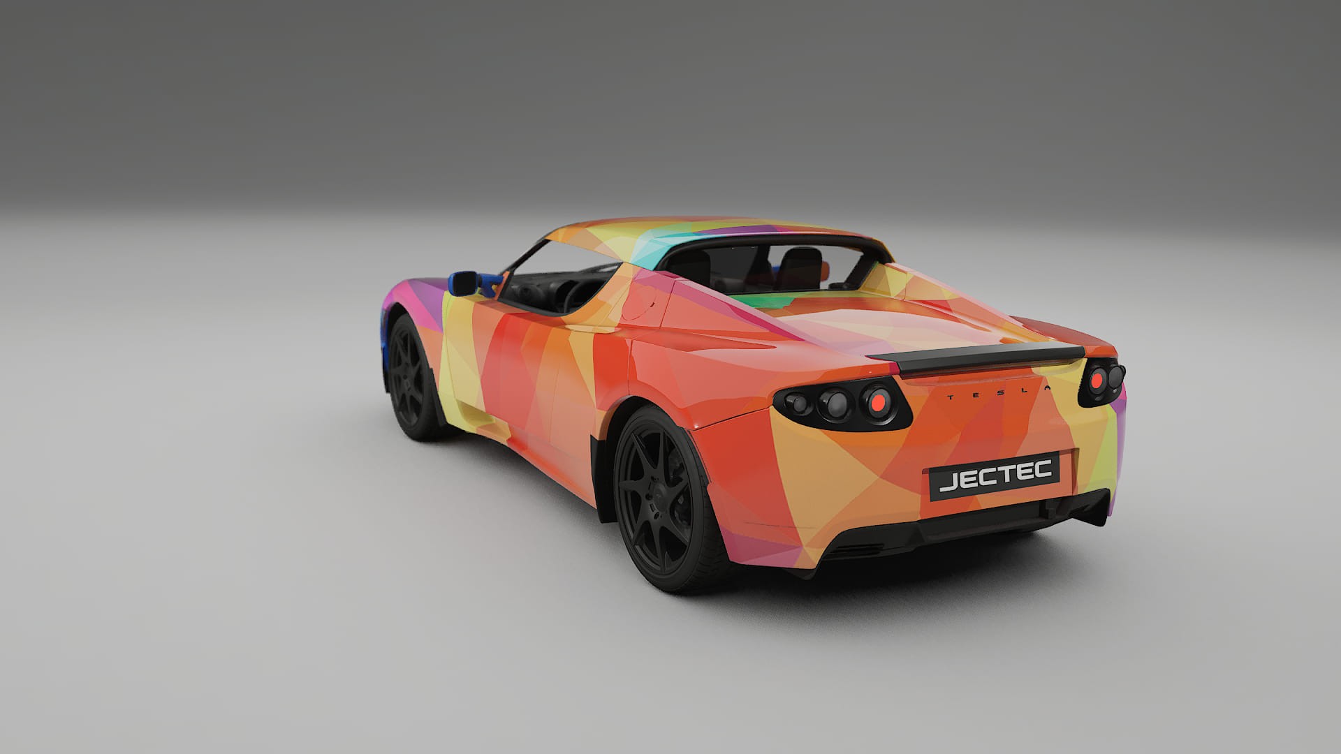 Tesla Roadster 2.5 VECTOR VIBE Designed Wrap PPF Kit – Printable Polyurethane Film